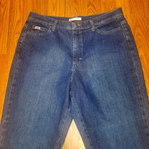 Lee Bootcut Relaxed Fit Jeans Women’s 14 Long At the Waist Stretch YKK Zip A86 - Picture 4 of 12